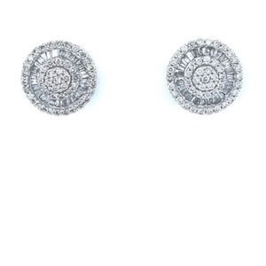 Diamond Cluster stud earrings